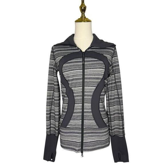 Lululemon Women’s 4 In Stride Full Zip Jacket Gray Activewear - Picture 1 of 9